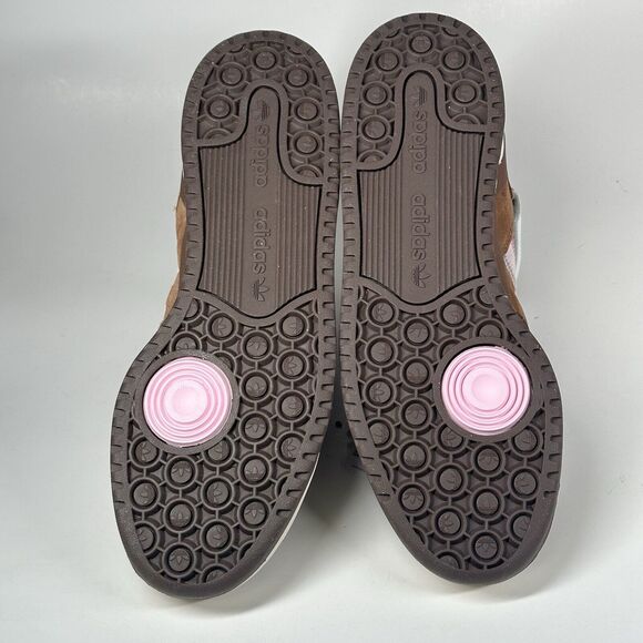 Adidas Shoes Forum Mid Brown Pink Mens Size 10 Chocolate Strawberry GY6802 - Picture 8 of 11